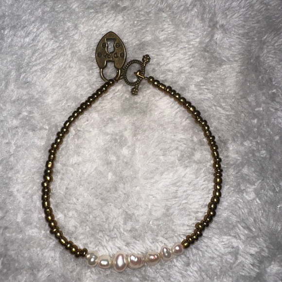 Cute gold and pearl bracelet ! - Picture 1 of 4